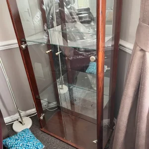 Large Wooden and Glass Cabinet - Image 3