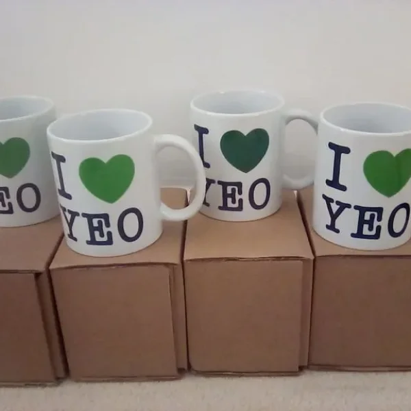 I Love Yeo Valley mugs 4x
