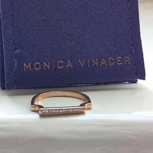 Monica Vinader rose gold diamond ring - Image 2