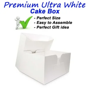 227 NEW WHITE CAKE BOXES WITH LIDS