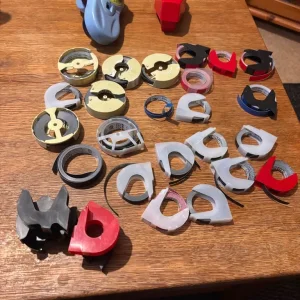 Two vintage DYMO machines and spare tape