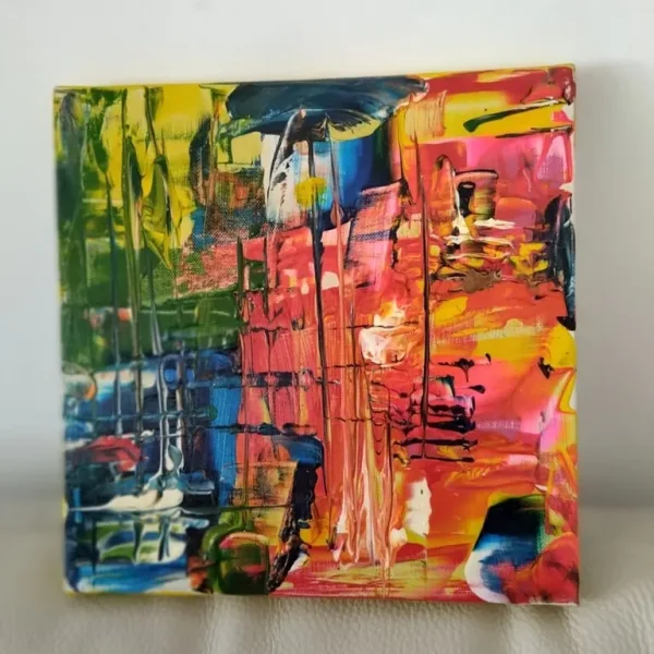 CUSTOM PAINTED CANVAS 10X10 INCH ORIGINAL ARTIST SIZE