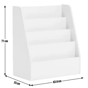 Kids Bookcase - White - Image 3
