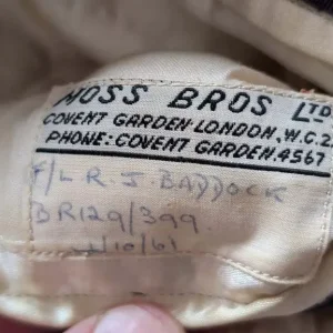 Rare Vintage RAF Flight Lieutenant Mess Dress Uniform by Moss Bros Covent Garden - Image 5