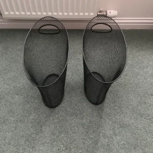 2 new Umbra black mesh waste paper bins - Image 3