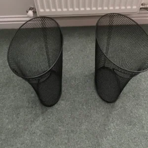 2 new Umbra black mesh waste paper bins
