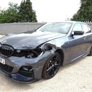 2019 BMW 330e M Sport Hybrid 3 Series Auto – Front and Side Damage, Starts, Repairable, Salvage - Image 4