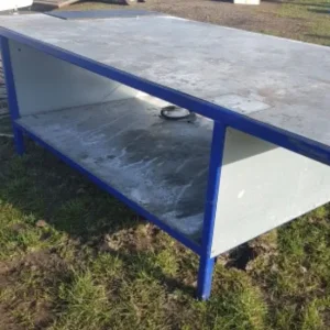 Metalwork setting out table 10ft x 5ft x 30ins high - Image 2