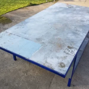 Metalwork setting out table 10ft x 5ft x 30ins high - Image 4