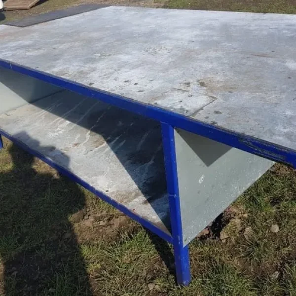 Metalwork setting out table 10ft x 5ft x 30ins high