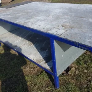 Metalwork setting out table 10ft x 5ft x 30ins high