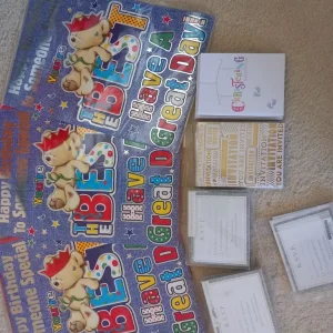 Bundle of birthday and invitation cards