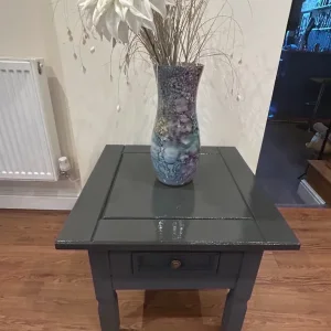 Coffee table with drawer, natural slate finish - Image 2