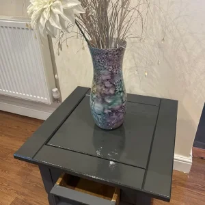 Coffee table with drawer, natural slate finish - Image 6