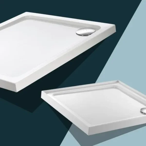 Low Profile Rectangular Shower Trays – Stone Resin, 45mm Thick