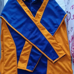 NEW FALCON REVERSIBLE SPORTS TOP - BLUE AND AMBER - Image 2