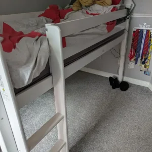 Kids white bedroom furniture - captains bed, wardrobe and chest of drawers - Image 4