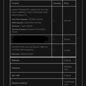 Lenovo ThinkPad with screen and keyboard bundle - Image 5