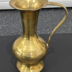 17 SOLID BRASS PITCHERS GOBLETS CANDLESTICKS BELLS TRIVET POSY BOWL TRINKET BOWL - Image 5
