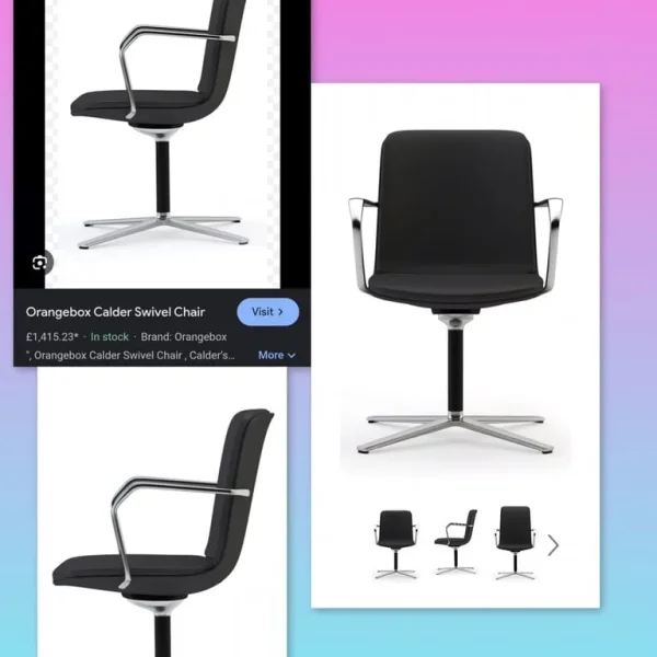 Orangebox Calder meeting chair (12 in grey fabric) like new
