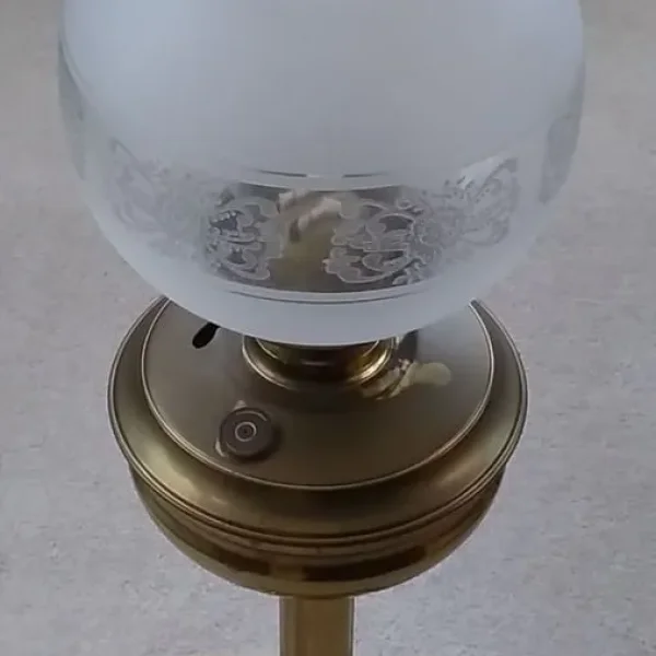 Oil Lamp, Twin Wick 1980s