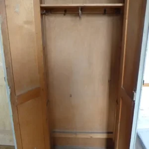 Shabby Chic Art Deco Wardrobe with Hand-Painted Flowers - Image 6