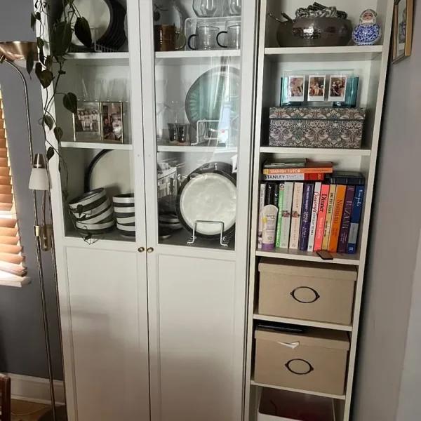 Billy bookcase with glass doors