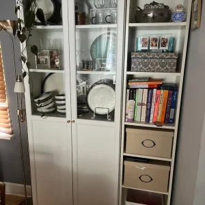 Billy bookcase with glass doors