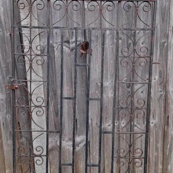 Wrought Iron Garden Gate with Hinges