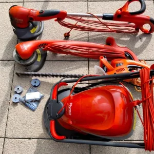 Flymo hover vac 250 and strimmers