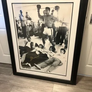Muhammad Ali Signed Print Framed