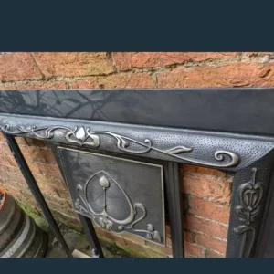 Art Deco cast iron fireplace - Image 4
