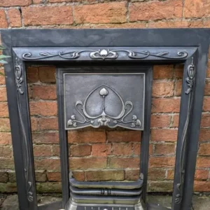 Art Deco cast iron fireplace - Image 6