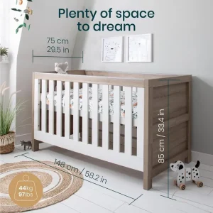 Tutti Bambini Modena Baby Cot Bed – 3-in-1 Wooden Crib, Toddler & Day Bed - Image 4