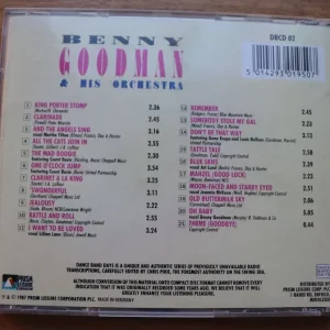 Benny Goodman & His Orchestra King Porter Stomp CD - Image 2