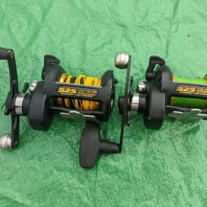 x2 penn 525 mag multiplier fishing reels in very good condition , quality