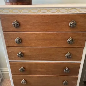 Harris Lebus Tallboy Chest of Drawers - Image 4