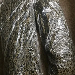 Baroque Style Black and Gold Silk Curtains – Large, Heavy, Ready to Hang - Image 8