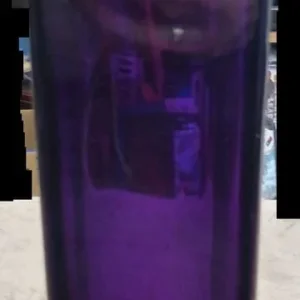 Oblong Purple Glass Vase - Image 2