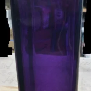 Oblong Purple Glass Vase - Image 4