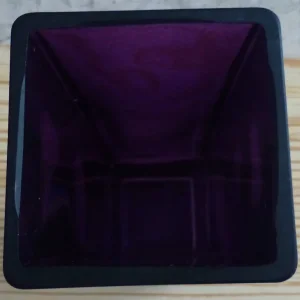 Oblong Purple Glass Vase - Image 5