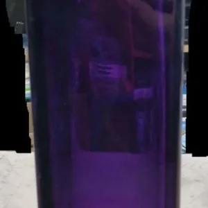 Oblong Purple Glass Vase