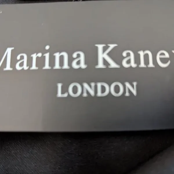 BLACK DRESS BY MARINA KANEVA LONDON