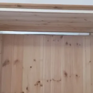 White wardrobe with hanging rail - Image 7