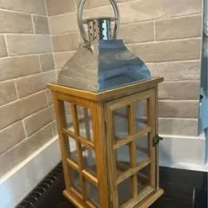 Wooden Lantern approx 22 in Tall O/A - Image 2