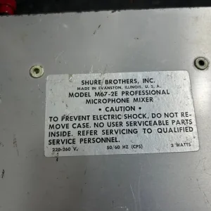 Shure M67 microphone mixer - Image 4