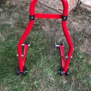 Universal rear standard fork motorcycle wheel stand - Image 2
