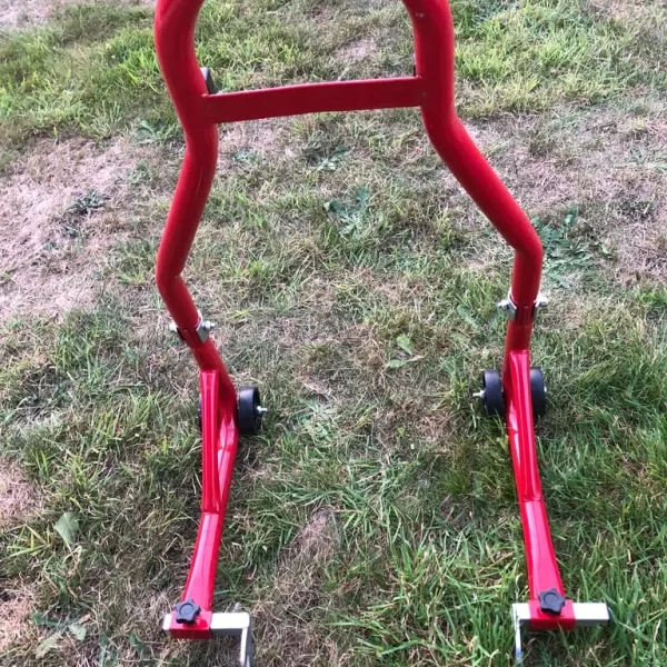 Universal rear standard fork motorcycle wheel stand