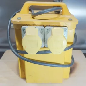 110V 3kVA Portable Transformer, Twin 16A Outlets + Thermal Cut Out