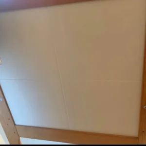 Wooden cot bed - pine and cream - Image 2